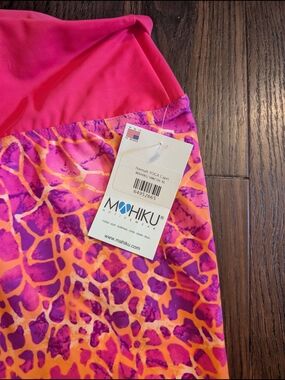 NEW With Tags Mahiku Bright Pink & Orange Animal Print Leggings Size XL